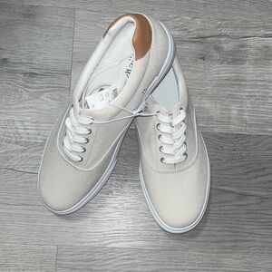 Men's Cream Canvas Sneakers (J Crew)